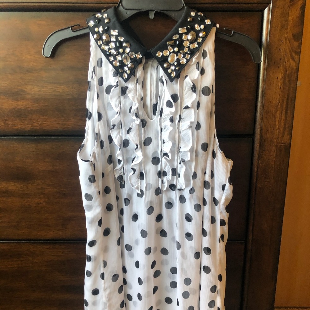 White House Black Market rhinestone tank